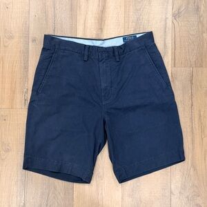Polo by Ralph Lauren Men's Dark Blue Flat Front Shorts
